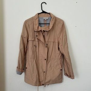 LOFT Cinched Beige/Tan Utility Blazer/Jacket